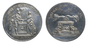 ANRO-1425 Holandese-Armenian Marriage Medal - (Altar : Matrimony) - Silver.jpg